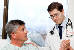 Photo of doctor and patient